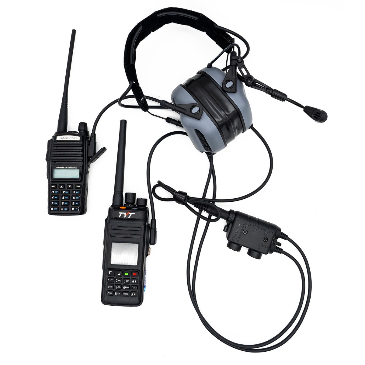 EARMOR M56 DUALCOMM PTT Kenwood / Baofeng